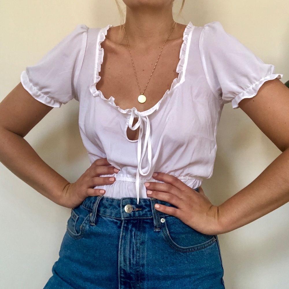 White Vintage Inspired Top